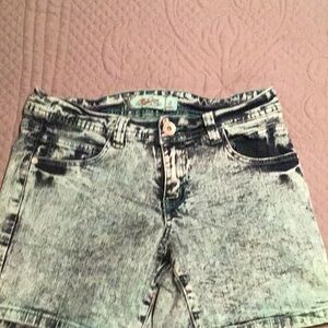 Acid Wash Jean Shorts